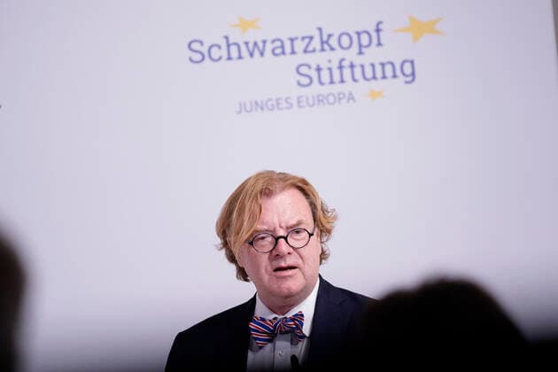 Awarding of the Margot Friedlaender Prize 2021 News,20 09 2021,Berlin, Andre Schmitz Schwarzkopf during his speech at the awarding of the Margot Friedlaender Prize 2021 Berlin Berlin Germany