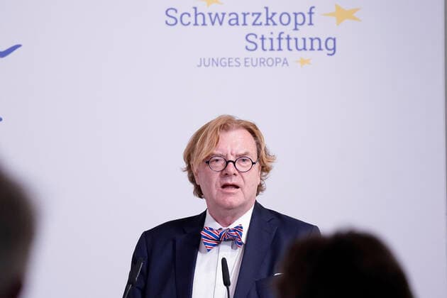 Awarding of the Margot Friedlaender Prize 2021 News,20 09 2021,Berlin, Andre Schmitz Schwarzkopf during his speech at the awarding of the Margot Friedlaender Prize 2021 Berlin Berlin Germany