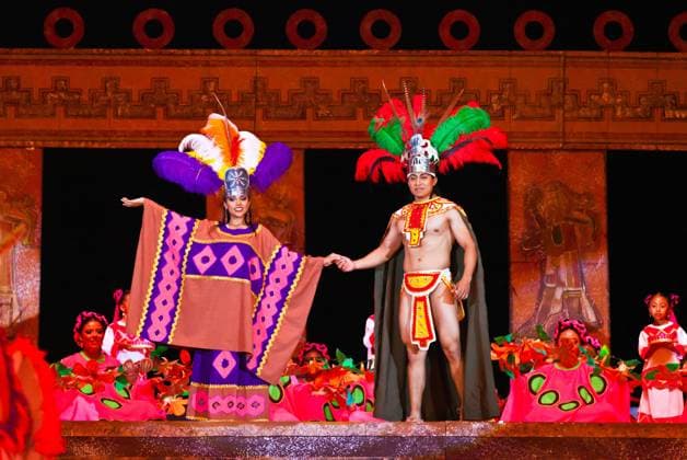 The DANAJI THE LEGEND performance includes dance and theater based on Zapotec and Mixtec history and takes place during the GUELAGUETZA FESTIVAL in the GUELAGUETZA AUDITORIUM OAXACA, MEXICO McPLOV McPLOV