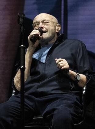 Genesis perform on the first night of their Last Domino? reunion tour at Utilita Arena Birmingham. This is the bands first live performance in 13 years. Featuring: Phil Collins Where: Birmingham, United Kingdom When: 20 Sep 2021 Credit: Cover Images Copyright: xx 50666777 EDITORIAL USE ONLY. NOT FOR USE BY NEWSPAPERS BASED IN THE UK.