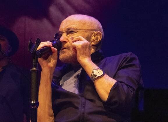 Genesis perform on the first night of their Last Domino? reunion tour at Utilita Arena Birmingham. This is the bands first live performance in 13 years. Featuring: Phil Collins Where: Birmingham, United Kingdom When: 18 Jul 2017 Credit: Cover Images Copyright: xx 50666917 EDITORIAL USE ONLY. NOT FOR USE BY NEWSPAPERS BASED IN THE UK.