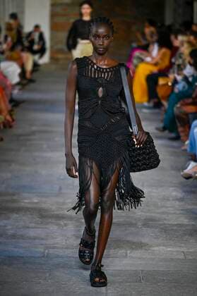 Milan, Milan Fashion Week, Women Spring Summer 2022. Milan, Women s Fashion, Spring Summer 2022. ALBERTA FERRETTI Fashion show catwalk Pictured: Model  Copyright: xRiccardoxGiordanox xIPAx xModaxMilanox