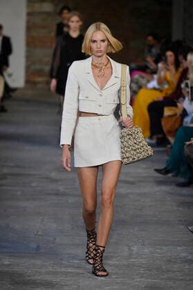Milan, Milan Fashion Week, Women Spring Summer 2022. Milan, Women s Fashion, Spring Summer 2022. ALBERTA FERRETTI Fashion show catwalk Pictured: Model  Copyright: xRiccardoxGiordanox xIPAx xModaxMilanox