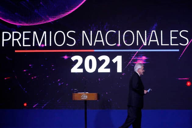 Santiago, September 22, 2021 The President of the Republic, Sebastian Pinera, heads the official ceremony of the 2021 National Awards Dragomir Yankovic Aton Chile, Santiago Chile Aton Chile Aton 545401  Copyright: DRAGOMIRxYANKOVIC ATONxCHILE
