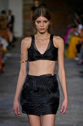 Milan, Milan Fashion Week, Women Spring Summer 2022. Milan, Women s Fashion, Spring Summer 2022. ALBERTA FERRETTI Fashion show catwalk Pictured: Model  Copyright: xRiccardoxGiordanox xIPAx xModaxMilanox