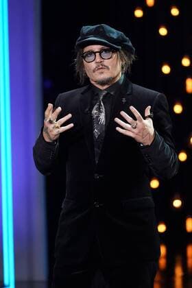 Johnny Depp Winner Donosti Award at the 69th edition of the San Sebastian film festival, September 22, 2021 Cordon Press