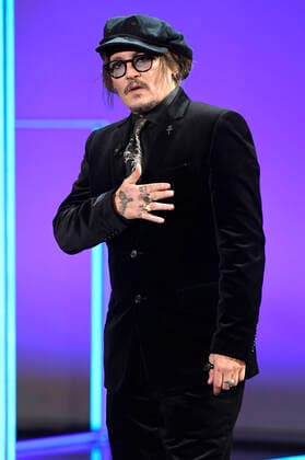 Johnny Depp receiving the Donostia Award for lifetime achievement at the 69 San Sebastian International Film Festival Festival Internacional de Cine de San Sebastian at the Kursaal San Sebastian, 22 09 2021 Foto:xC.xNiehausx xFuturexImage