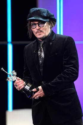Johnny Depp receiving the Donostia Award for lifetime achievement at the 69 San Sebastian International Film Festival Festival Internacional de Cine de San Sebastian at the Kursaal San Sebastian, 22 09 2021 Foto:xC.xNiehausx xFuturexImage