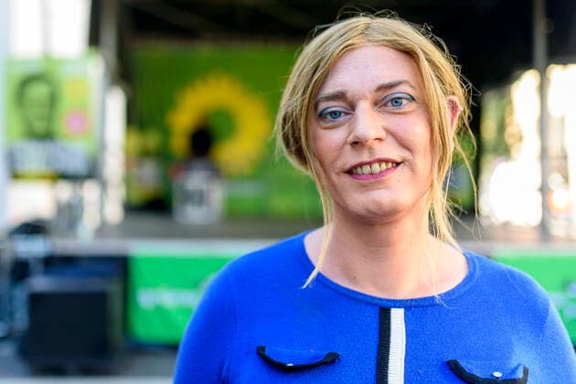 Tessa Ganserer at a campaign event of the Green Party at the Kornmarkt Nuremberg, 23 09 2021 Foto:xD.xAnoraganingrumx xFuturexImage