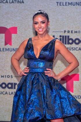 Honduran television host Ana Jurka poses on the red carpet at the Billboard Latin Music Awards, at the Watsco Center in Miami, Florida, USA, 23 September 2021. According to the organizers, the Billboard Latin Music Awards recognize the most popular albums, songs and performers in Latin music, based on the results of actual sales, streaming, radio broadcasts and social networks that provide information to the weekly Billboard charts. for a year. Red carpet of the 2021 Billboard Latin Music Awards in Miami !ACHTUNG: NUR REDAKTIONELLE NUTZUNG!  Copyright: xGiorgioxVierax USA1918 20210923-ea650aad48f384476e2062f6fc92ed1f95805c79
