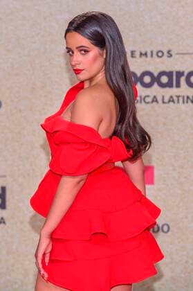 Cuban-American singer Camila Cabello poses on the red carpet at the Billboard Latin Music Awards, at the Watsco Center in Miami, Florida, USA, 23 September 2021. According to the organizers, the Billboard Latin Music Awards recognize the most popular albums, songs and performers in Latin music, based on the results of actual sales, streaming, radio broadcasts and social networks that provide information to the weekly Billboard charts. for a year. Red carpet of the 2021 Billboard Latin Music Awards in Miami !ACHTUNG: NUR REDAKTIONELLE NUTZUNG!  Copyright: xGiorgioxVierax USA1934 20210923-999bbbd154da459cfa946426032998da04a98168