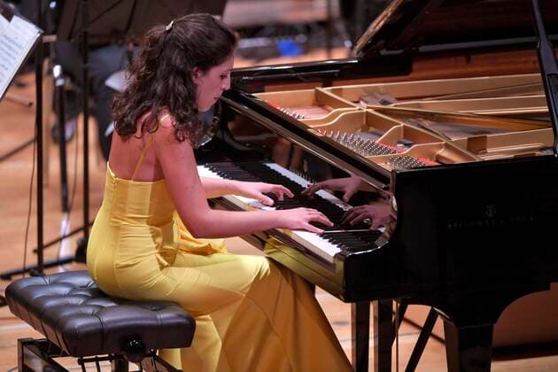 24 09 2021, Klassikfestival Bad Wörishofen, Festival of Nations 2021 at the Kurhaus Bad Wörishofen in the Allgäu, opening concert with Beatrice Rana, piano, Francois Leleux, conductor, Camerata Salzburg 24 09 2021, Klassikfestival Bad Wörishofen 24 09 2021, Klassikfestival Bad Wörishofen