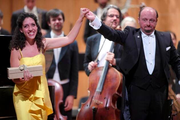 24 09 2021, Klassikfestival Bad Wörishofen, Festival of Nations 2021 at the Kurhaus Bad Wörishofen in the Allgäu, opening concert with Beatrice Rana, piano, Francois Leleux, conductor, Camerata Salzburg 24 09 2021, Klassikfestival Bad Wörishofen 24 09 2021, Klassikfestival Bad Wörishofen