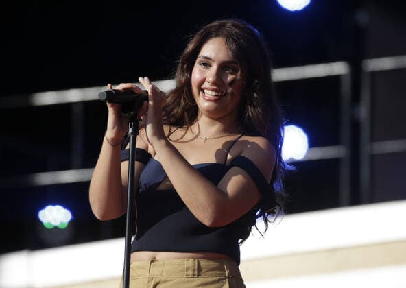 Alessia Cara performs at Global Citizen Live in New York City on Saturday, September 25, 2021. Global Citizen Live is a 24-hour global event starting on September 25 to unite the world to defend the planet and defeat poverty.  NYP20210925171 JOHNxANGELILLO