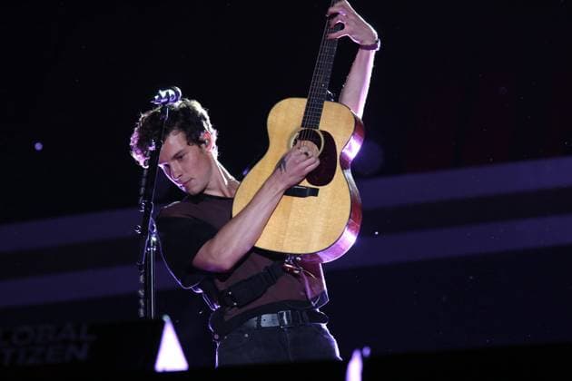 September 25, 2021, New York City, New York, USA: SHAWN MENDES performs at the Global Citizen Festival 2021,.Central Park, NYC.September 25, 2021. New York City USA - ZUMAms4_ 20210925_zaf_ms4_039 Copyright: xSoniaxMoskowitzxGordonx