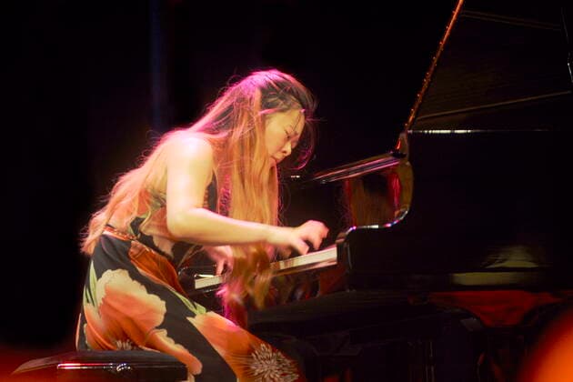 Die deutsche Klassik-Pianistin Anke Pan im Oberhausener Ebertbad. The German classical pianist Anke Pan in Oberhausen. Oberhausen NRW DEU;DE;GERMANY;DEUTSCHLAND;ALLEMAGNE