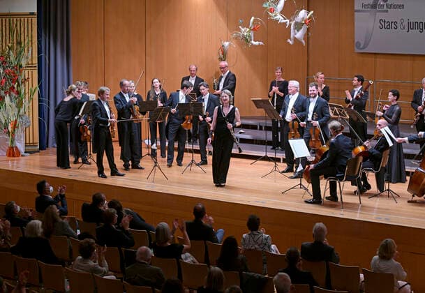 26 09 2021, Classical Music Festival Bad Wörishofen, Festival of Nations 2021 at the Kurhaus Bad Wörishofen in the Allgäu, clarinettist Sabine Meyer GER plays Mozart, with the Chamber Orchestra of the Bavarian Radio Symphony Orchestra 26 09 2021, Classical Music Festival Bad Wörishofen 26 09 2021, Classical Music Festival Bad Wörishofen