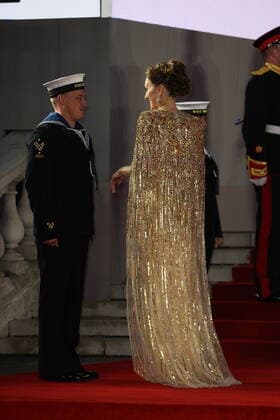 . 28 09 2021. Prince Charles and Camilla , Prince William and Kate Middleton , The Duke and Duchess of Cambridge arriving at the No Time To Die world premiere in London.  xStephenxLockx xi-Imagesx IIM-22624-0085