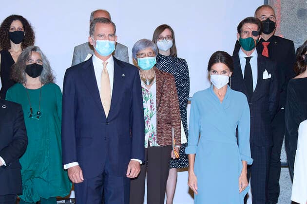 Entertainment Bilder des Tages 28-09-2021 Prado Queen Letizia and King Felipe during the 2018 and 2019 national culture awards at the Prado museum in Madrid. No Spain Â  Copyright: xPPEx