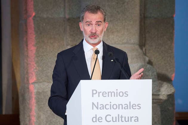 28-09-2021 Prado King Felipe during the 2018 and 2019 national culture awards at the Prado museum in Madrid. No Spain Â  Copyright: xPPEx