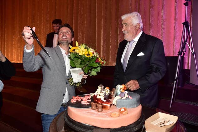 RNST LUBITSCH AWARD 2021 Simon Verhoeven, Mario Adorf Presentation of the ERNST LUBITSCH AWARD 2021 in the ASTOR FilmLounge to Simon Verhoeven on 28 09 2021 Photopress Mueller