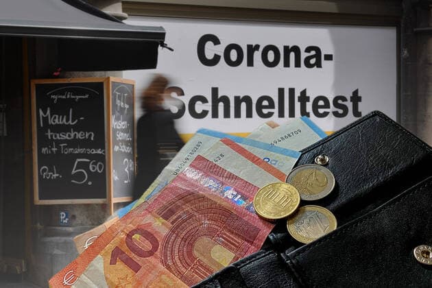 PHOTOMONTAGE Corona tests will be chargeable This is the decision of the Federal Ministry of Health This deci