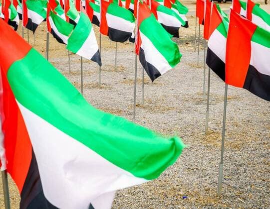 UAE National flags, 12.10.2020, Copyright: xalexeysx Panthermedia26096113