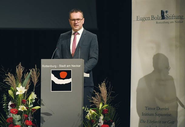 Rottenburg 30 09 2021 Award of the Eugen Bolz Prize 2021 Lord Mayor Stephan Neher CDU ulmer