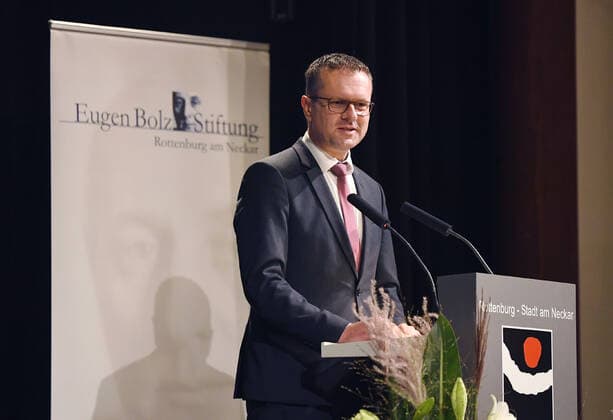 Rottenburg 30 09 2021 Award of the Eugen Bolz Prize 2021 Lord Mayor Stephan Neher CDU ulmer