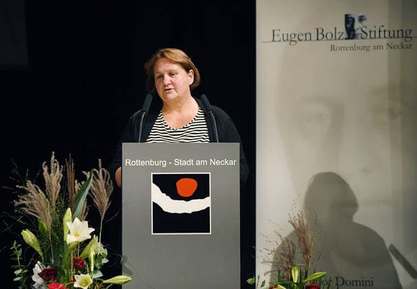 Rottenburg 30 09 2021 Eugen Bolz Award 2021 Minister for Education, Youth and Sport, Theresa Schopper The Greens ulmer