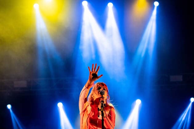 September 30, 2021, Valencia, Spain: Alba Martinez Reche, better known as Alba Reche performs on stage during a concert at La Marina in Valencia..Alba MartÃanez Reche is a Spanish singer-songwriter, composer and artist. She became known by participating in the TVE talent contest, Operacion Triunfo 2018, being part of its tenth edition and being in the second position. Valencia Spain - ZUMAs197 20210930_zaa_s197_246 Copyright: xXiscoxNavarrox