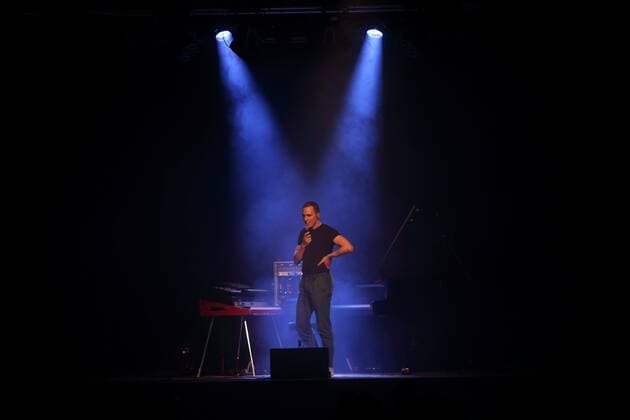 Martin Kohlstedt at a concert in the Waschhaus in Potsdam, 30 September 2021 Martin Kohlstedt at the Waschhaus