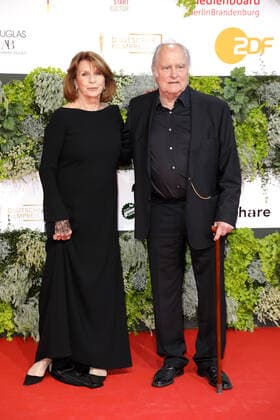 Senta Berger and her husband Michael Verhoeven arriving for the German Film Award ceremony on 1 09 2021 in Berlin German Film Award 2021 in Berlin Arrival Red Carpet