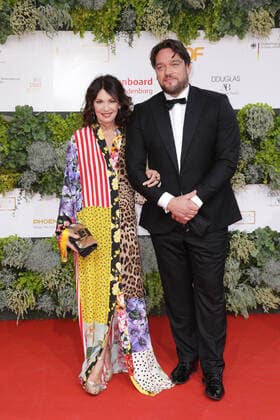 Iris Berben and Ronald Zehrfeld arriving at the German Film Award ceremony on 1 09 2021 in Berlin German Film Award 2021 in Berlin Arrival Red Carpet