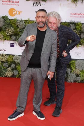 Kida Khodr Ramadan and Detlev Buck arriving at the German Film Award ceremony on 1 09 2021 in Berlin German Film Award 2021 in Berlin Arrival Red Carpet
