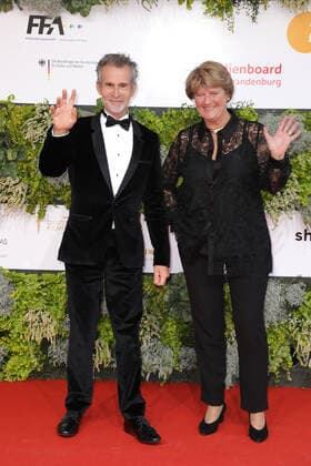 Ulrich Matthes and Monika Grütters arriving at the German Film Award ceremony on 1 09 2021 in Berlin German Film Award 2021 in Berlin Arrival Red Carpet