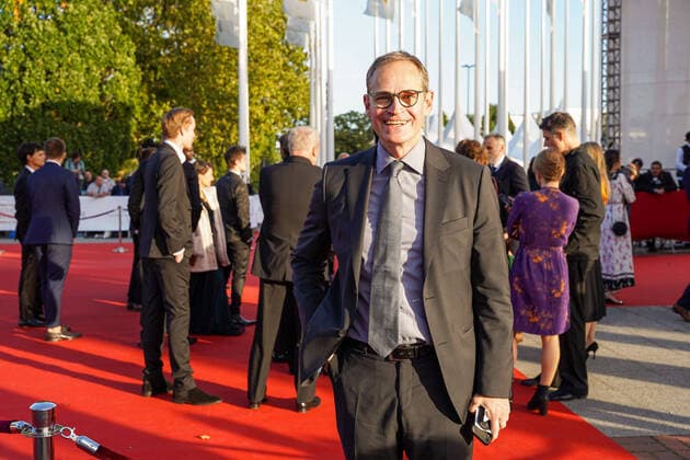 01 10 2021, Berlin, Germany, GER, German Film Awards Lola Palais am Funkturm Michael Müller reg Mayor of Berlin on arrival.