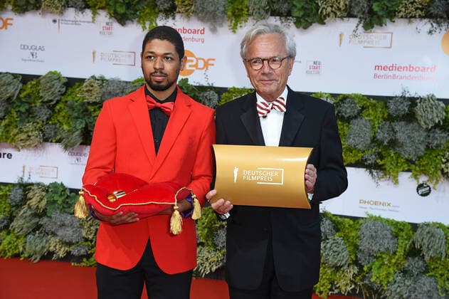 Noah March, Notary Representative Hellmut Sieglerschmidt German Film Award 2021 at the Palais am Funkturm Messe Berlin in Berlin on 01 10 2021