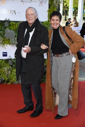 Wolfgang Kohlhaase with wife Emoeke Poestenyi German Film Award 2021 at the Palais am Funkturm Messe Berlin in Berlin on 01 10 2021