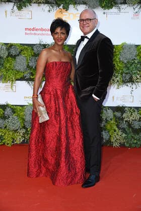 Dennenesch Zoude with new boyfriend Stephan Köhler German Film Award 2021 at Palais am Funkturm Messe Berlin in Berlin on 01 10 2021