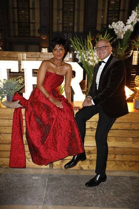 Dennenesch Zoude and her boyfriend Stephan at the German Film Award Lola Aftershow Party on 1 09 2021 in Berlin German Film Award 2021 in Berlin Lola Aftershow Party