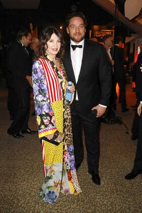Iris Berben and Ronald Zehrfeld at the German Film Award Lola Aftershow Party on 1 09 2021 in Berlin German Film Award 2021 in Berlin Lola Aftershow Party