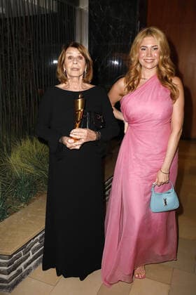 Senta Berger and Palina Rojinski at the German Film Award Lola Aftershow Party on 1 09 2021 in Berlin German Film Award 2021 in Berlin Lola Aftershow Party