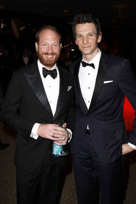 Johann von Bülow and Sabin Tambrea at the German Film Award Lola Aftershow Party on 1 09 2021 in Berlin German Film Award 2021 in Berlin Lola Aftershow Party