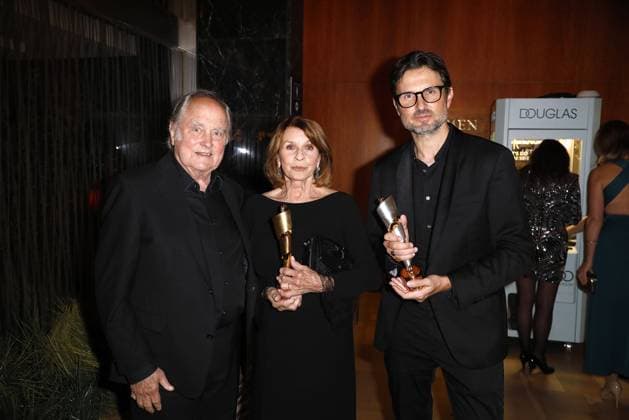 Michael Verhoeven, Senta Berger and Simon Verhoeven at the German Film Award Lola Aftershow Party on 1 09 2021 in Berlin German Film Award 2021 in Berlin Lola Aftershow Party