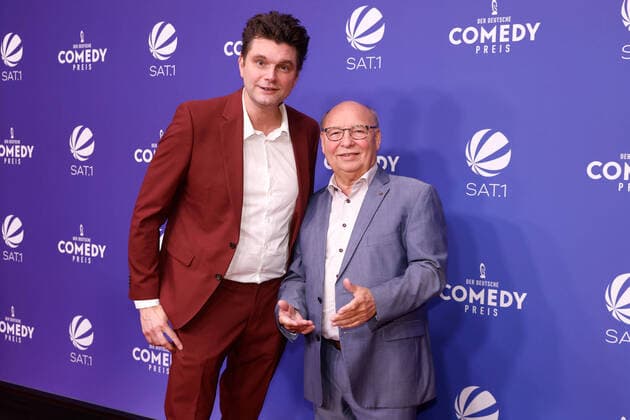 Lutz van der Horst and Hans Joachim Heist at the award ceremony of Der Deutsche Comedypreis 2021 on 1 10 2021 in Cologne Deutscher Comedypreis 2021 in Cologne