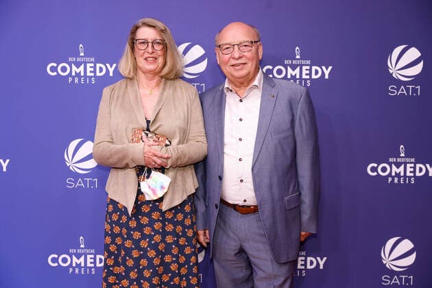 Hans Joachim Heist with his wife Karin at the ceremony of Der Deutsche Comedypreis 2021 on 1 10 2021 in Cologne Der Deutsche Comedypreis 2021 in Cologne