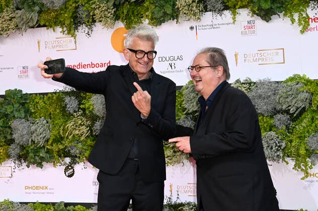Dominic Raacke and Jürgen Tarrach at the 71 German Film Award 2021 ceremony at the Palais am Funkturm at Messe Berlin Berlin, 01 10 2021 Foto:xF.xKernx xFuturexImage