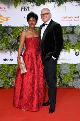 Dennenesch Zoude with partner Stephan Köhler at the 71 German Film Awards 2021 at the Palais am Funkturm at Messe Berlin Berlin, 01 10 2021 Foto:xF.xKernx xFuturexImage
