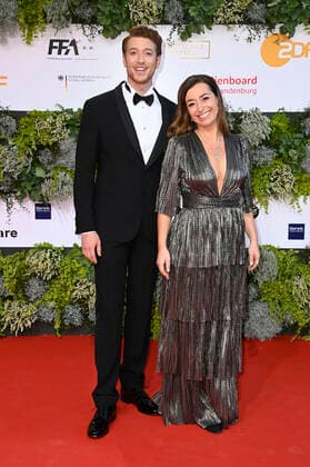 Daniel Donskoy und Bettina Burchard bei der 71. Verleihung des Deutschen Filmpreises 2021 im Palais am Funkturm in der Messe Berlin. Berlin, 01.10.2021 Foto:xF.xKernx xFuturexImage